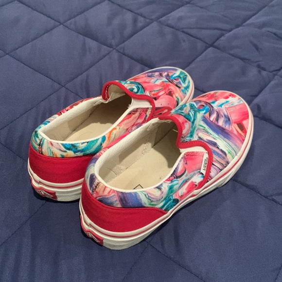 Multi-color Brushstroke Vans - Picture 3 of 5